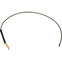 Midnight Braided Clutch Cable — Black, Ape hanger fit, Standard height