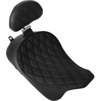 Solo Front Seat with Backrest Option — 58.5 cm length, 32.5 cm width, Black