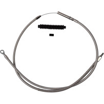 High-Efficiency Stainless Steel Clutch Cable for Harley-Davidson — Standard, Silver