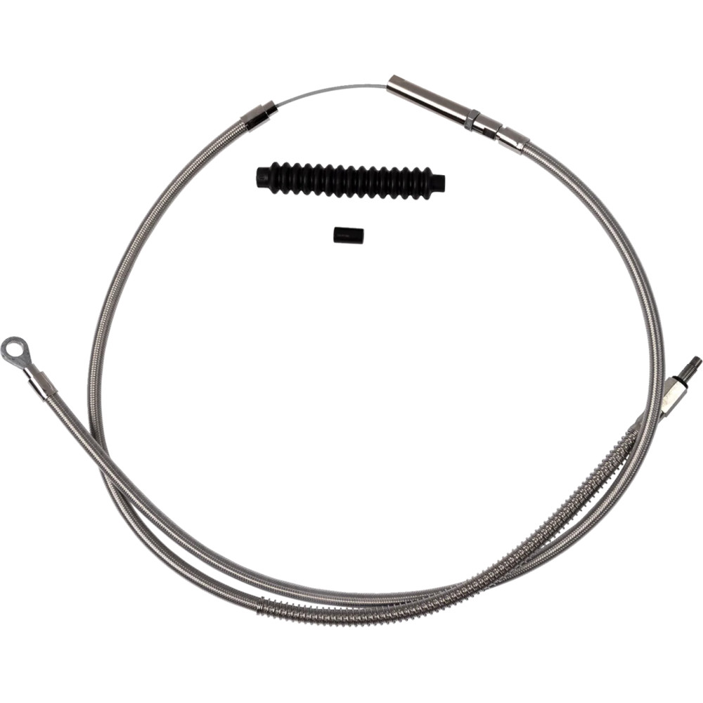 High-Efficiency Stainless Steel Clutch Cable for Harley-Davidson — Standard, Silver