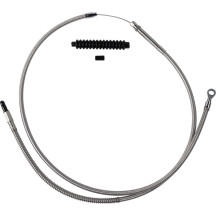 High-Efficiency Stainless Steel Clutch Cable for Harley-Davidson — clutch, 6" (15.2 cm), silver