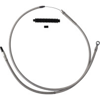 High-Efficiency Stainless Steel Clutch Cable for Harley-Davidson — clutch, 6" (15.2 cm), silver