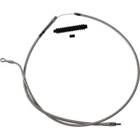 High-Efficiency Stainless Steel Clutch Cable for Harley-Davidson — Standard, Silver