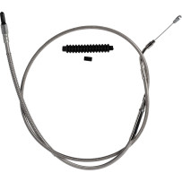 High-Efficiency Stainless Steel Clutch Cable for Harley-Davidson — 6 in, Silver