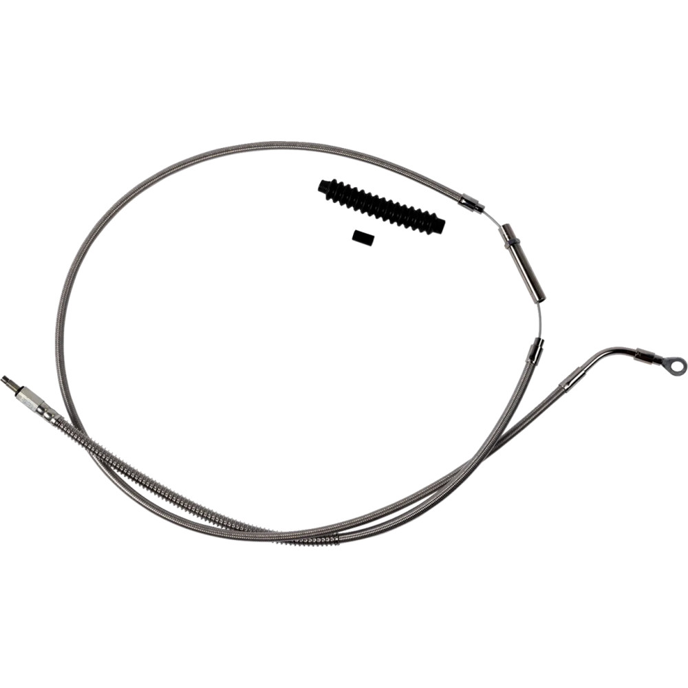 High-Efficiency Stainless Steel Clutch Cable for Harley-Davidson — 8 in (20.3 cm), Silver