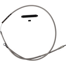 High-Efficiency Stainless Steel Clutch Cable for Harley-Davidson — Standard, Silver