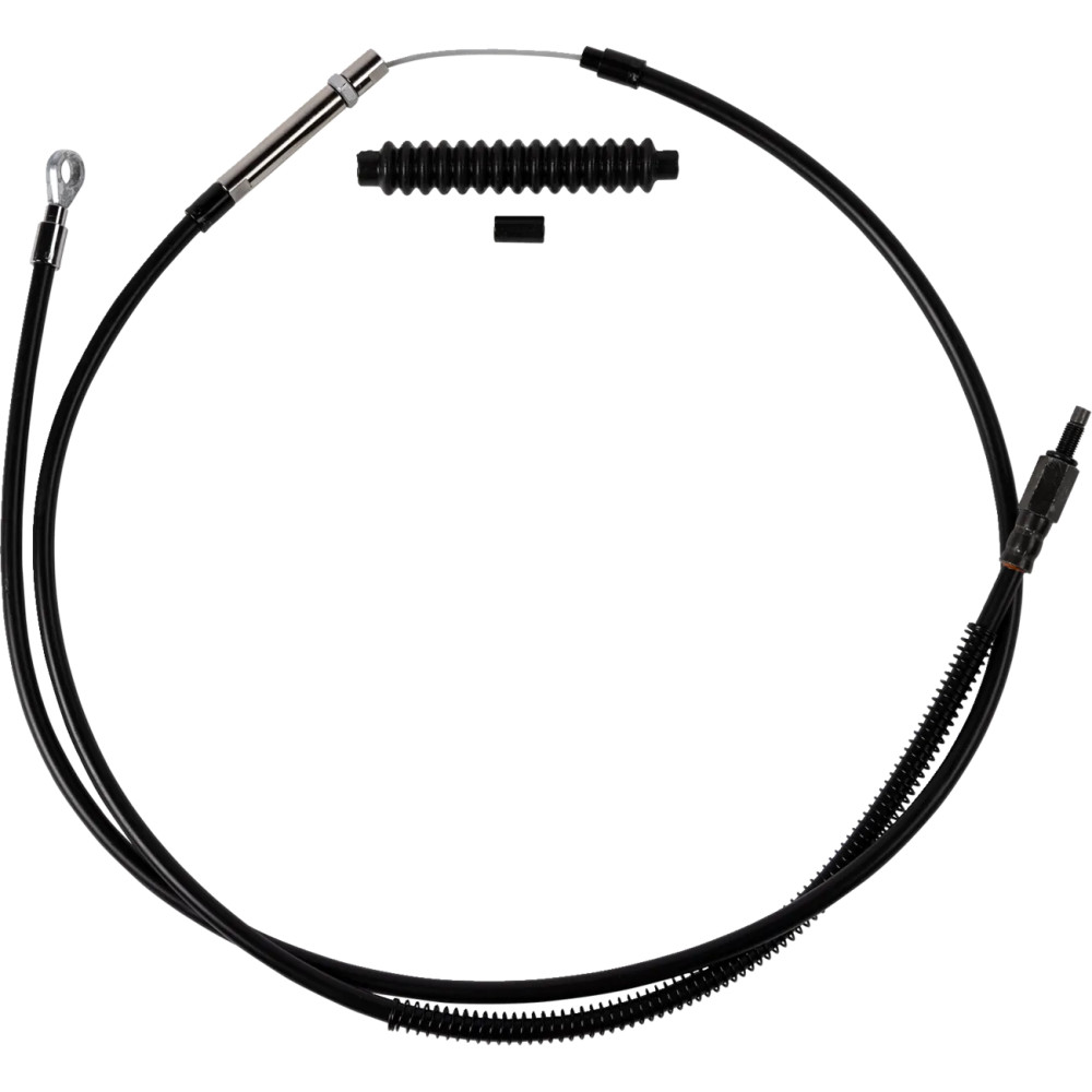 High-Efficiency Black Vinyl Clutch Cable — 6" (15.2 cm)
