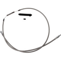High-Efficiency Stainless Steel Clutch Cable for Harley-Davidson — 8 in (20.3 cm), Silver
