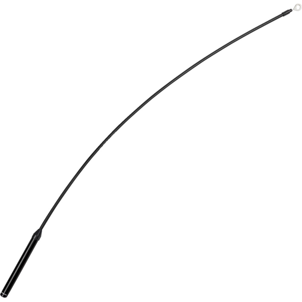 Blackout Top Half Clutch Cable — 98.5 cm housing, 56 mm travel, Black