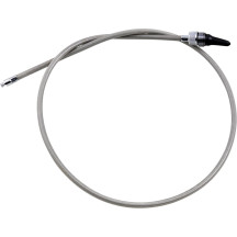 Armor Coat Braided Stainless Steel Speedometer Cable for Harley-Davidson — 109 cm (43 in), Chrome