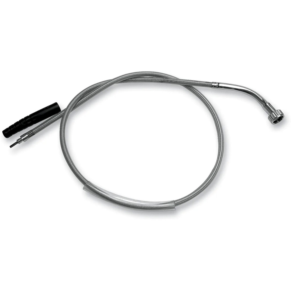 Armor Coat Braided Stainless Steel Speedometer Cable for Harley-Davidson — 104 cm (41"), Chrome