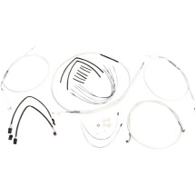 Sterling Chromite II® Designer Handlebar Installation Kit — 10"-12" handlebar height, Ape hanger, Chrome