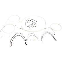 Sterling Chromite II® Designer Handlebar Installation Kit — Ape hanger, 14"–16" (35.5–40.5 cm), Chrome