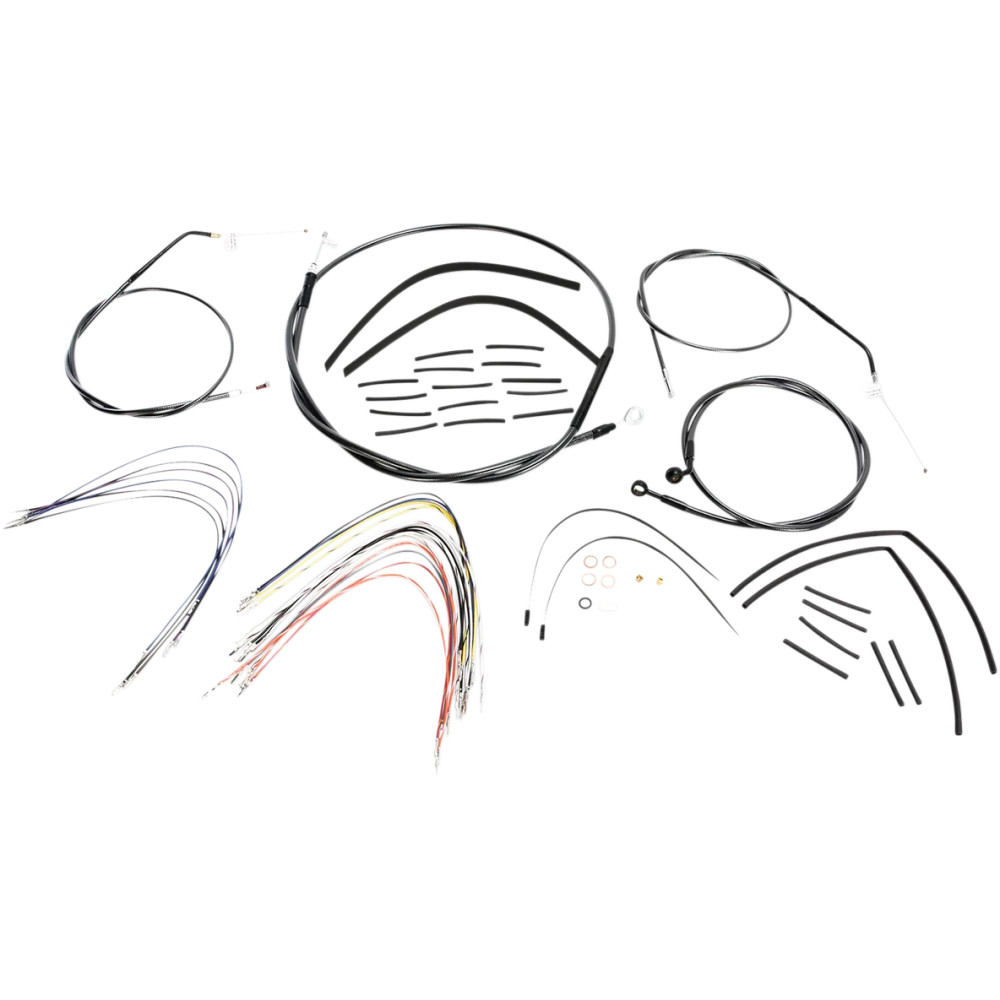 Black Pearl™ Designer Handlebar Installation Kit — Fits ape hanger 25.5–30.5 cm (10–12 in), Black