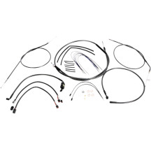 Black Pearl™ Designer Handlebar Installation Kit — Ape hanger fit, 25.5–30.5 cm (10–12"), Black