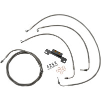 Kit estándar de cables trenzados de acero inoxidable para manillar/línea de freno — 38 cm–43 cm de altura (15"–17"), Ape Hanger,