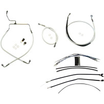 Sterling Chromite II® Designer Handlebar Installation Kit — Fits 12"–14" risers, ape hanger, Chrome