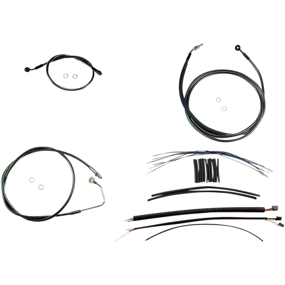 Black Pearl™ Upper Handlebar Installation Kit — 12"–14" handlebar height, ape hanger, black