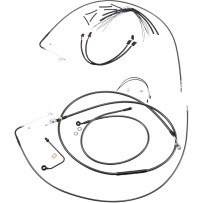 Black Pearl™ Upper Handlebar Installation Kit — Ape Hanger, 18"–20", Black