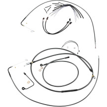 Black Pearl™ Upper Handlebar Installation Kit — 45.5 cm–51 cm (18"–20"), Ape Hanger, Black