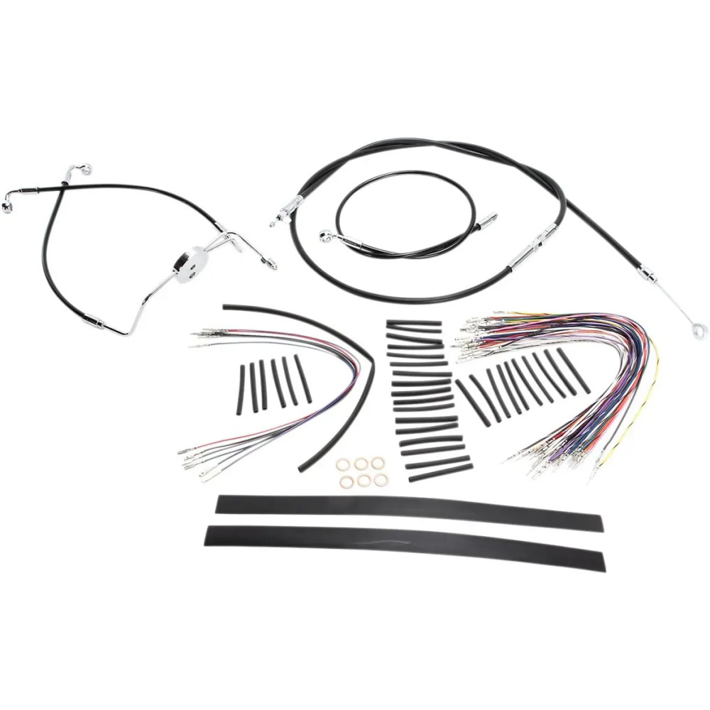 XR Handlebar Installation Kit — Fits 12"-14" risers, Ape hanger, Black/Chrome