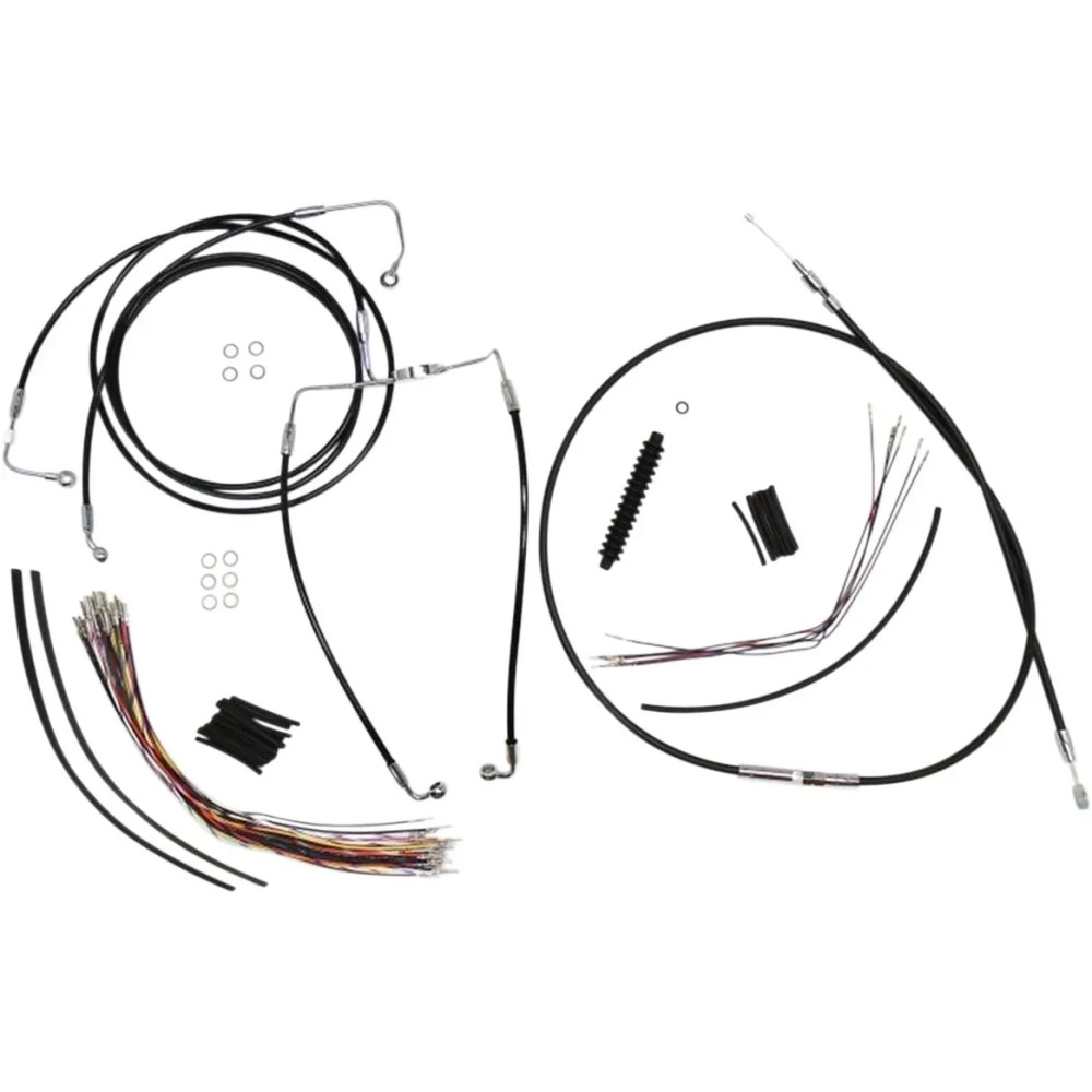 XR Handlebar Installation Kit — 12" - 14" handlebar height, Ape Hanger, Black, Chrome