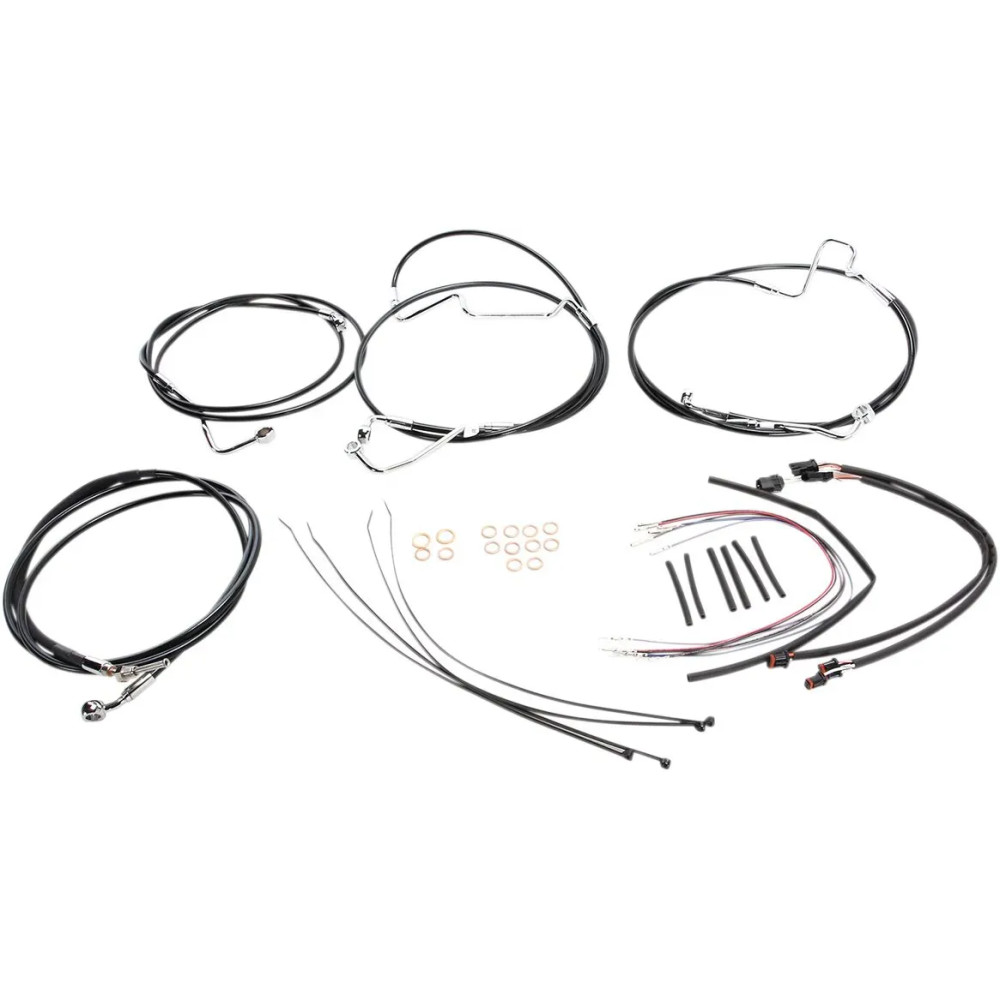 XR Handlebar Installation Kit — Ape hanger fit, 12"–14" rise, Black/Chrome