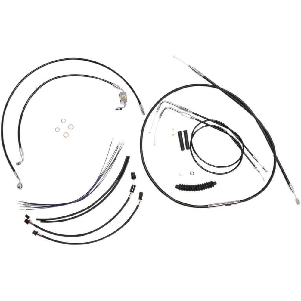 XR Handlebar Installation Kit — Ape hanger, 38 cm–43 cm (15–17 in), Black, Chrome