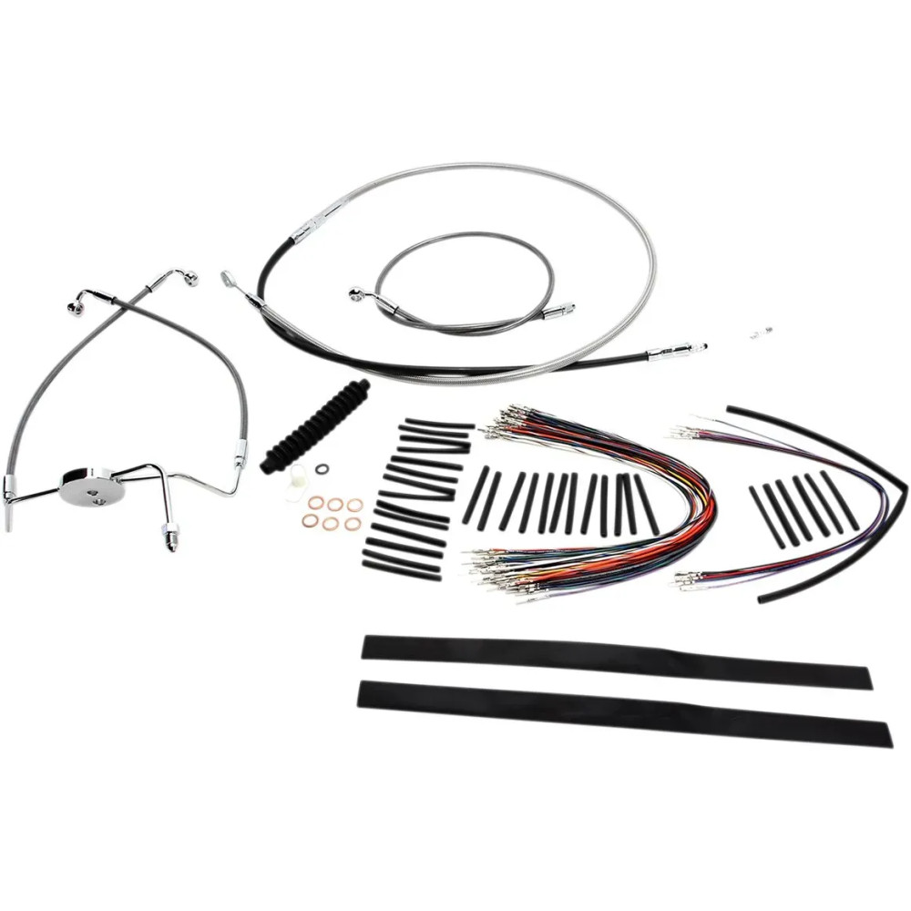 XR Handlebar Installation Kit — 30.5–35.5 cm (12"–14"), Ape hanger, Chrome