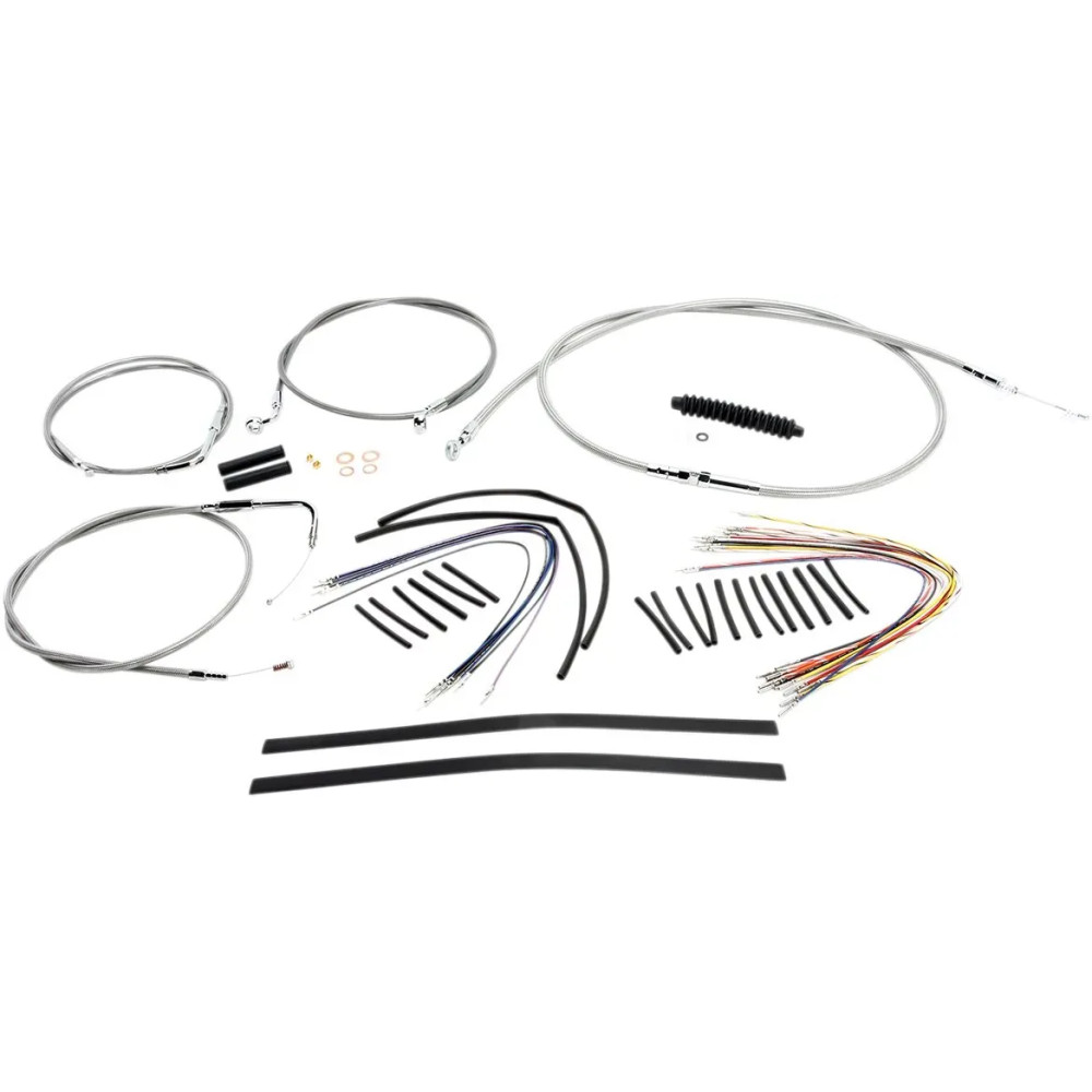 XR Handlebar Installation Kit — Fits ape hanger handlebars, 12"–14" (30.5–35.5 cm), Chrome