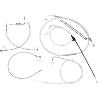 Sterling Chromite II® Designer Handlebar Installation Kit — 10" ape hanger, chrome clear-coated