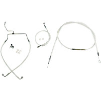 Sterling Chromite II® Designer Handlebar Installation Kit — 10" fit, ape hanger, non-ABS, chrome clear-coated
