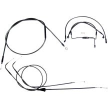 Black Pearl™ Designer Handlebar Installation Kit — 10" Ape Hanger, Black