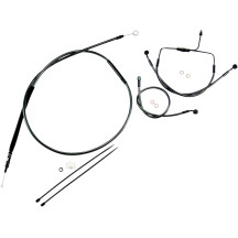 Black Pearl™ Designer Handlebar Installation Kit — 10" ape hanger, Black