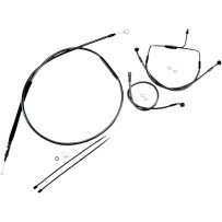 Black Pearl™ Designer Handlebar Installation Kit — 10" ape hanger, Black