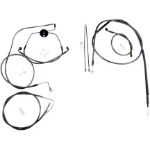 Black Pearl™ Designer Handlebar Installation Kit — 10" riser, ape hanger fit, ABS