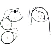 Black Pearl™ Designer Handlebar Installation Kit — 10" riser, ape hanger fit, ABS