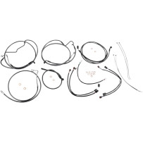 Black Pearl™ Designer Handlebar Installation Kit — Ape hanger, 12"–14" (30.5–35.5 cm), Black