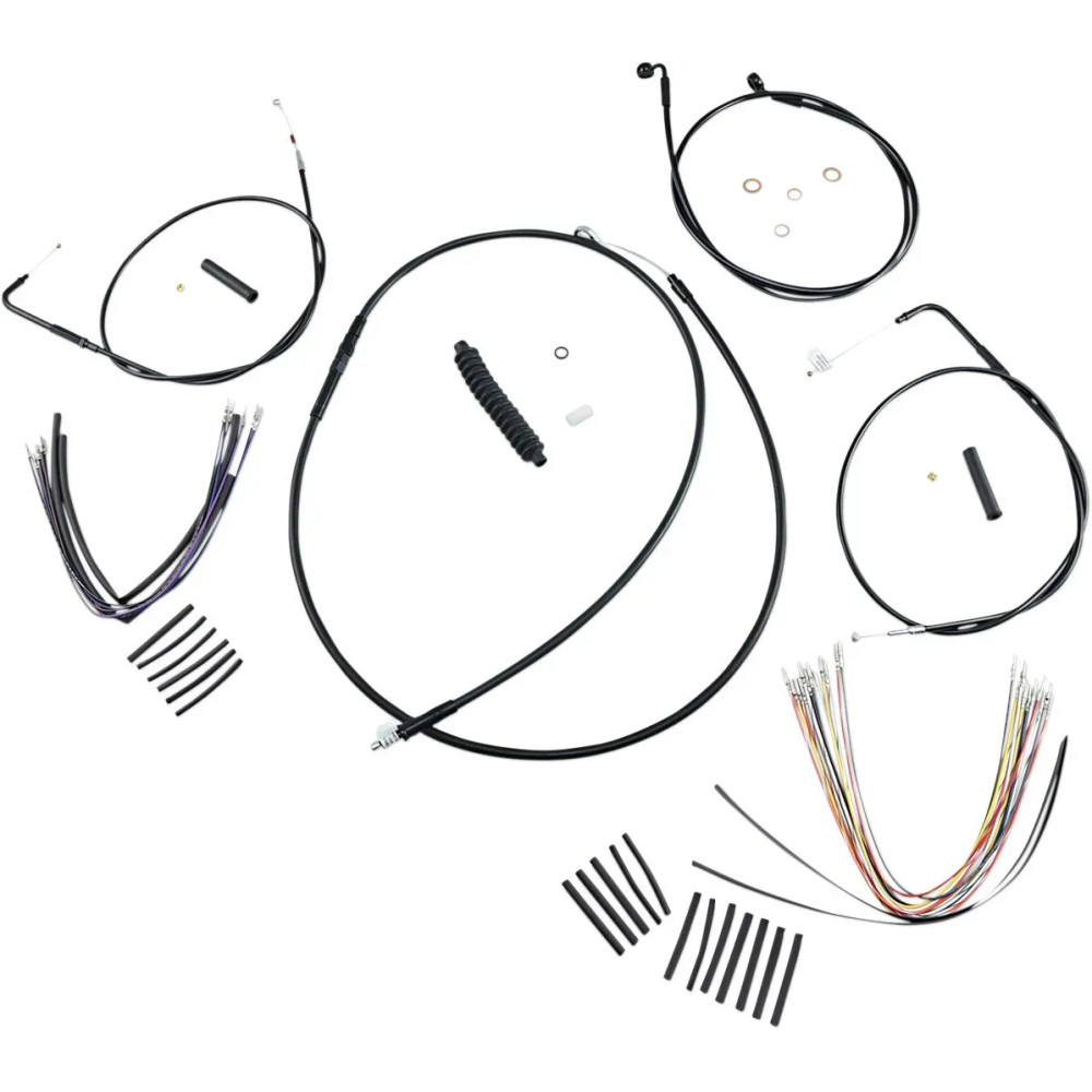 XR Handlebar Installation Kit — Ape hanger, 12"–14" risers, Black