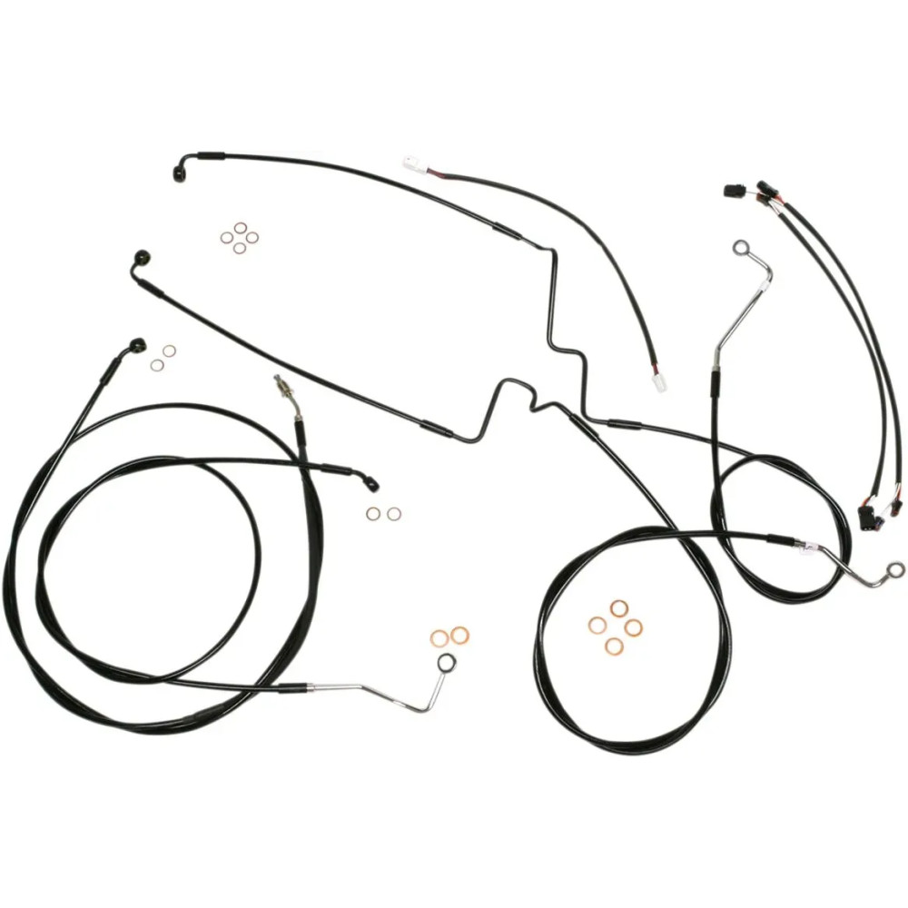 XR Handlebar Installation Kit — 38–43 cm (15–17") handlebar height, Ape Hanger, Black