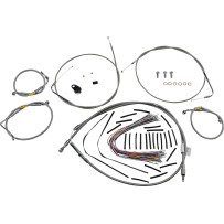 Control Kit for Early Touring Bikes with Bagger Bar Handlebars — 33 cm (13"), Black