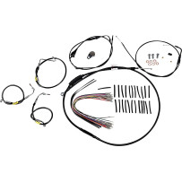 Control Kit for Early Touring Bikes with Bagger Bar Handlebars — 33 cm (13"), Bagger, Black