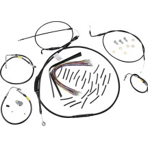 Control Kit for Early Touring Bikes with Bagger Bar Handlebars — 15", Bagger, Black