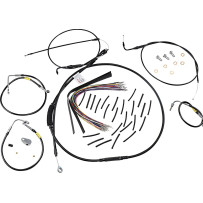 Control Kit for Early Touring Bikes with Bagger Bar Handlebars — 15", Bagger, Black