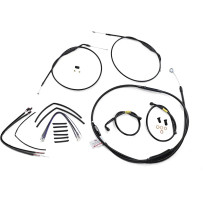 Handlebar Cable and Brake Line Kit for Wide Glide Gorilla Handlebars — Gorilla, 35.5 cm (14"), Black