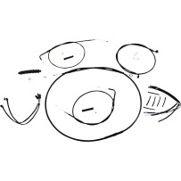 XR Handlebar Installation Kit — fits 12"-14" risers, ape hanger, black