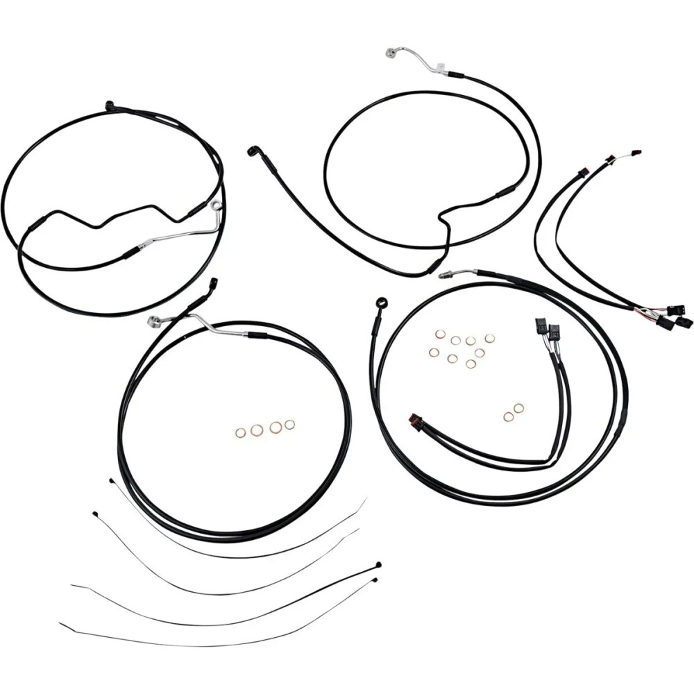 XR Handlebar Installation Kit — Fits 15"–17" (38–43 cm), Ape hanger, Black