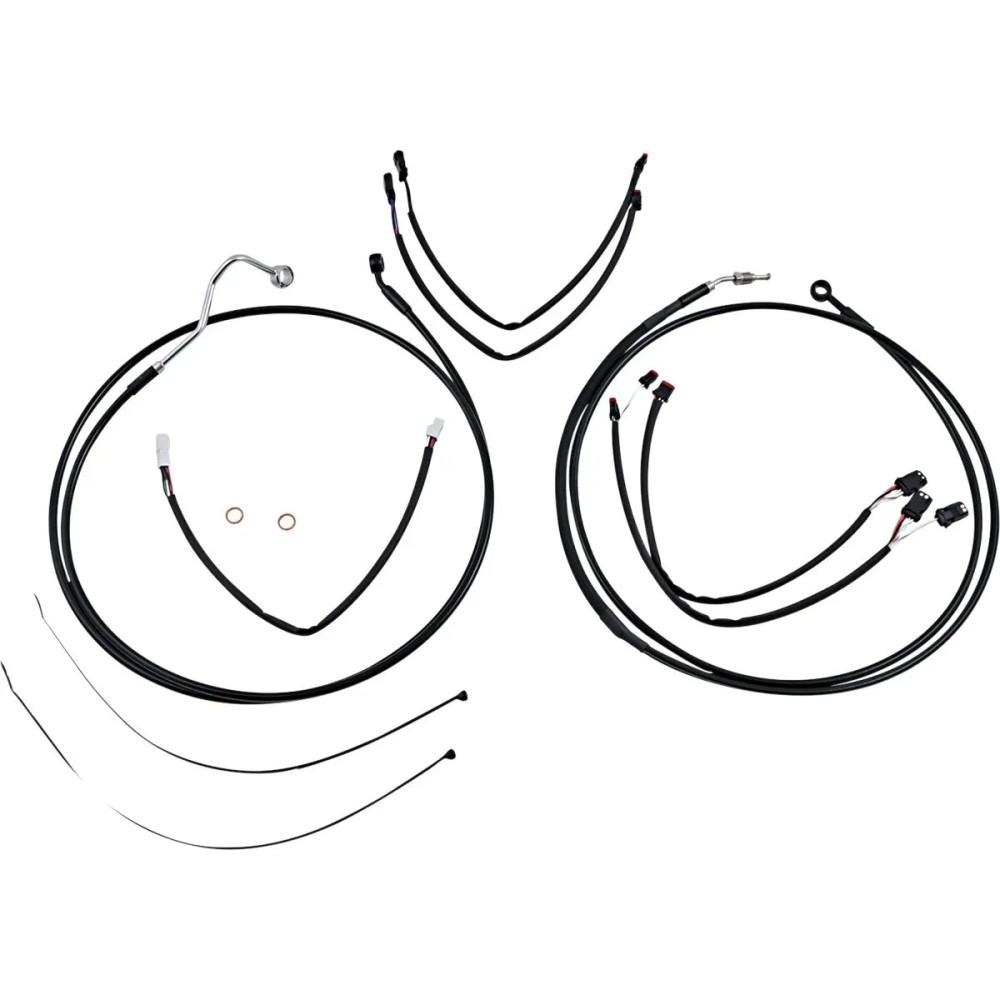 XR Handlebar Installation Kit — Ape Hanger, 38 cm-43 cm (15"-17"), Black