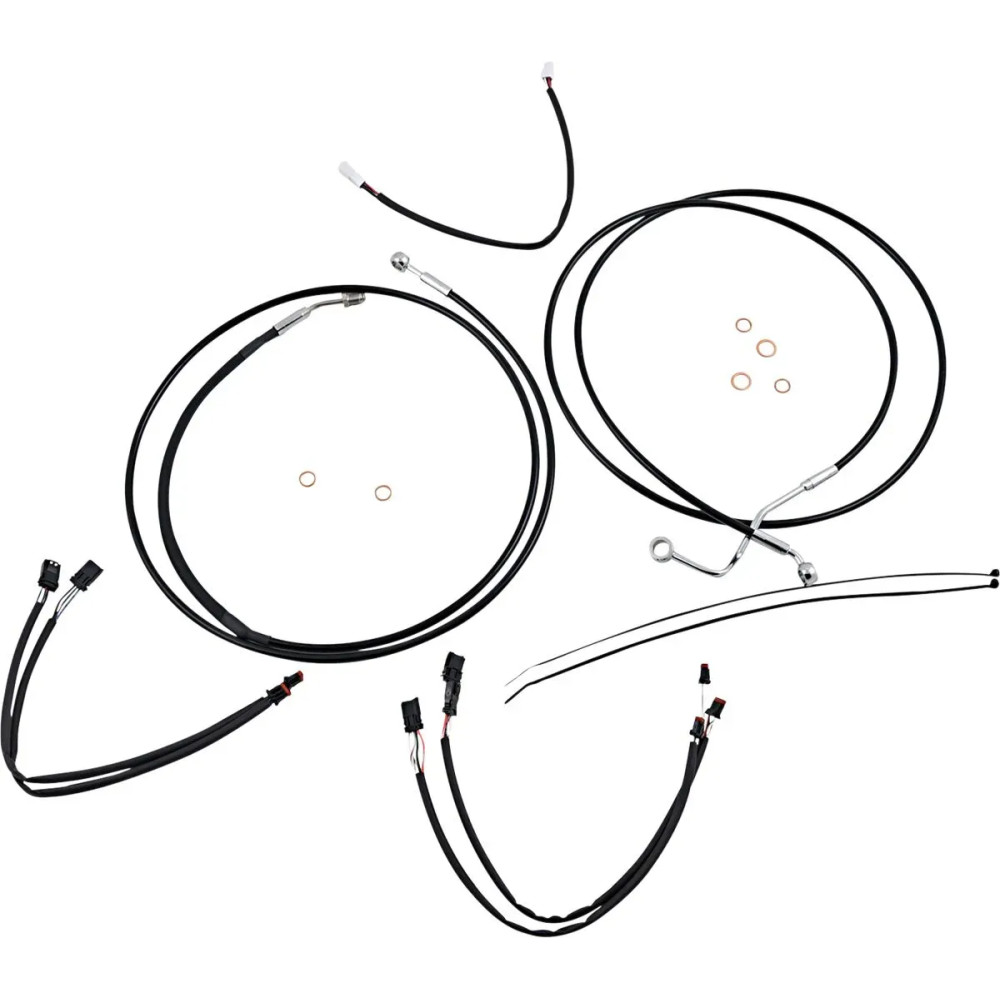 XR Handlebar Installation Kit — Ape hanger fit, 15"–17" (38–43 cm), Black