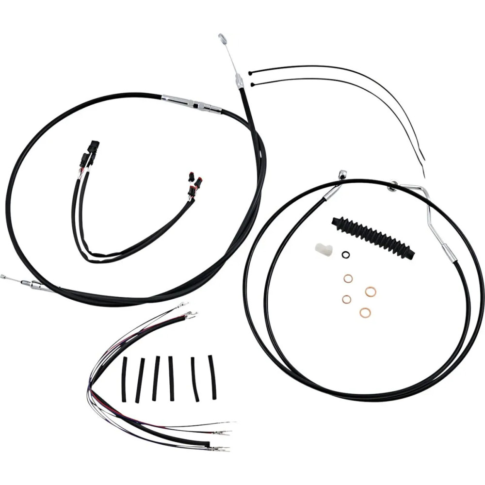 XR Handlebar Installation Kit — 15"–17", ape hanger, Black, Chrome